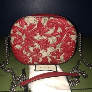 AUTH Gucci Arabesque GG crossbody